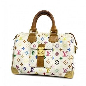 Louis Vuitton Speedy 30 Handbag Monogram Multicolor White
